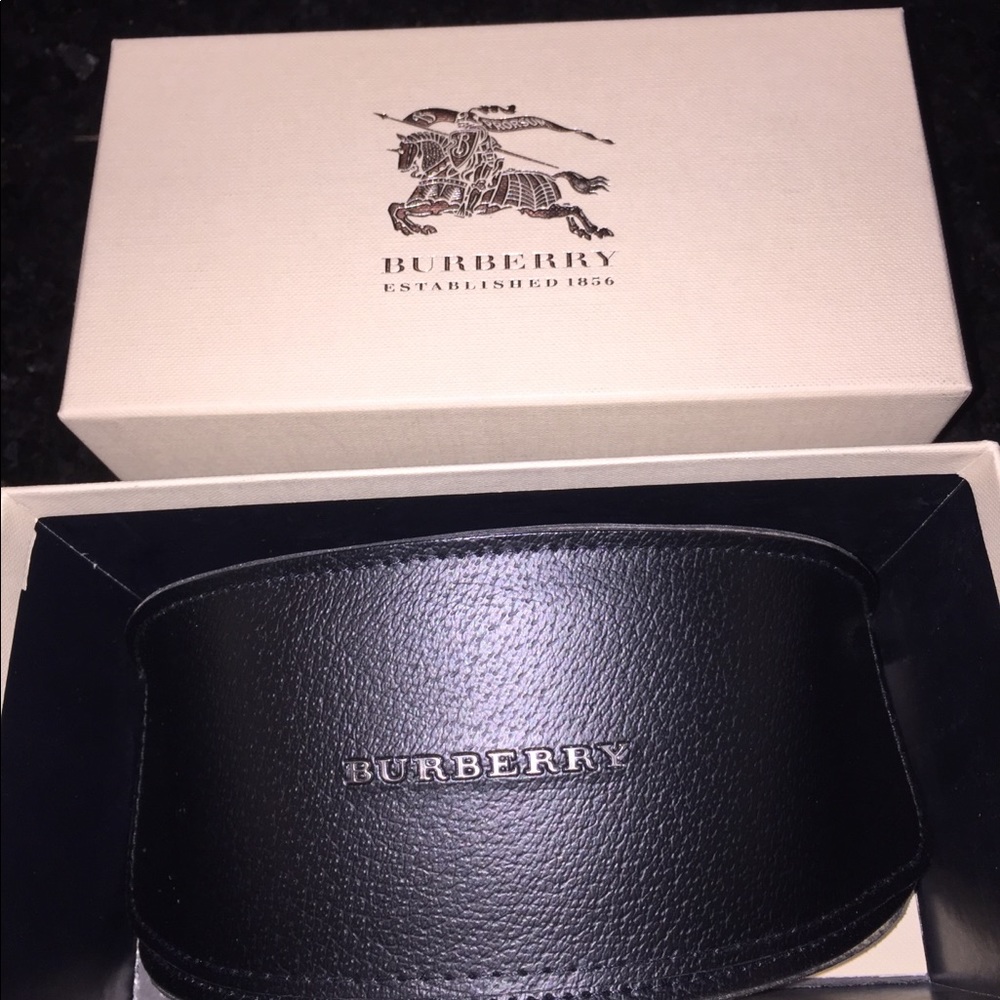 Burberry Sunglass Box with Sunglass Case.